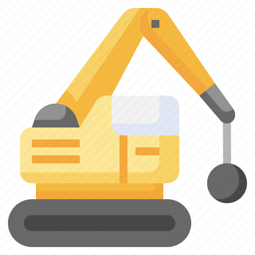 Demolition, destroy, wrecking, ball, construction, break icon - Download on Iconfinder