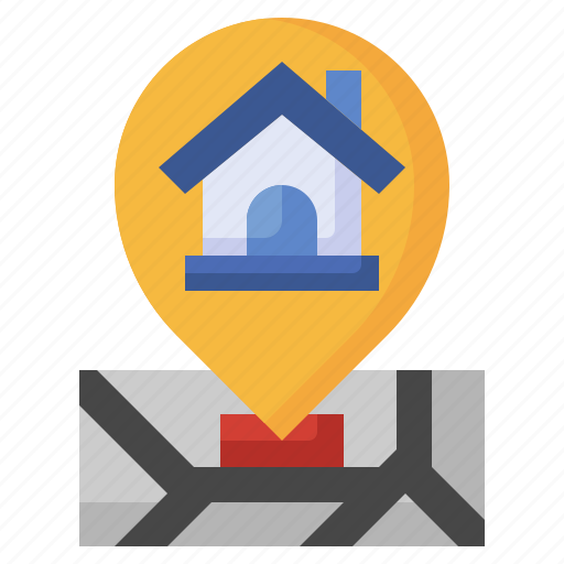 Location, pin, address, plot, real, estate, home icon - Download on Iconfinder