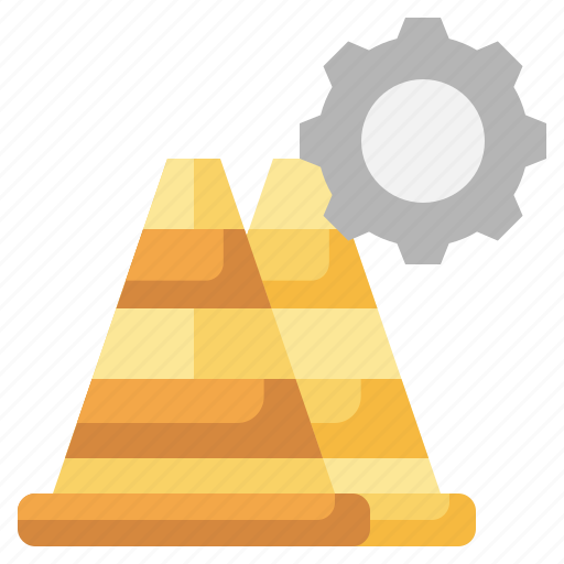 Traffic, cone, bollards, signaling, safety icon - Download on Iconfinder