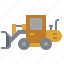bulldozer, car, construction, loader, transportation, truck, wheel 