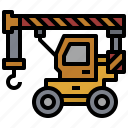 bulldozer, car, construction, rough, terrain, transportation, truck