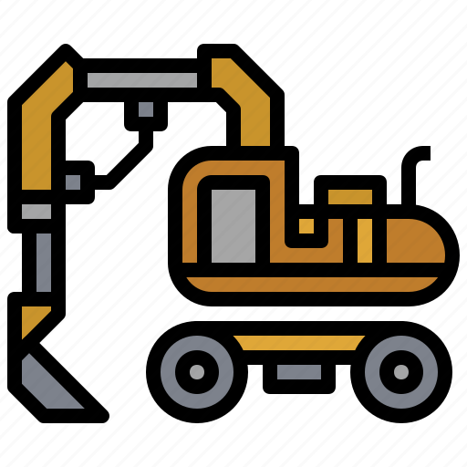 Bulldozer, car, construction, excavator, transportation, truck, wheel icon - Download on Iconfinder