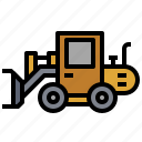 bulldozer, car, construction, loader, transportation, truck, wheel