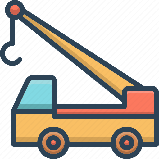 Construction, construction crane, crane, crane truck, truck, vehicle icon - Download on Iconfinder