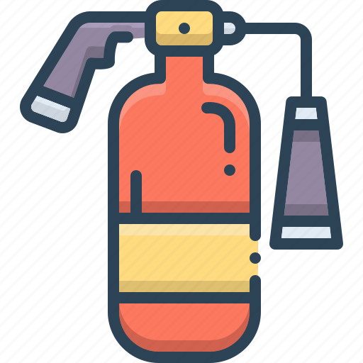 Extinguisher, fire, fire extinguisher, firefighter, flammable, safeguard icon - Download on Iconfinder