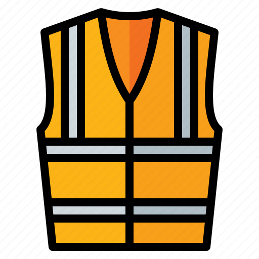 Vest, safety, jacket, construction, protection icon - Download on Iconfinder