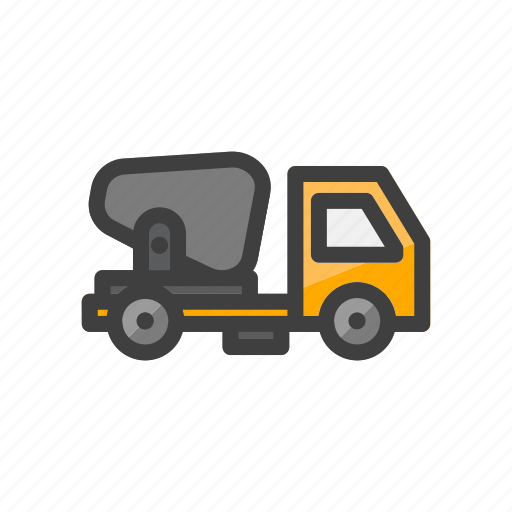 Build, construction, tool, work, mixer, mixer truck, truck icon - Download on Iconfinder