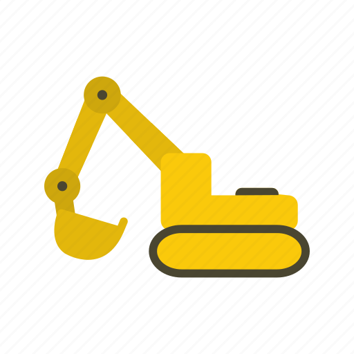 Bulldozer, digger, excavator icon - Download on Iconfinder