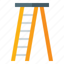 ladder, climbing, height, access, construction, stairs