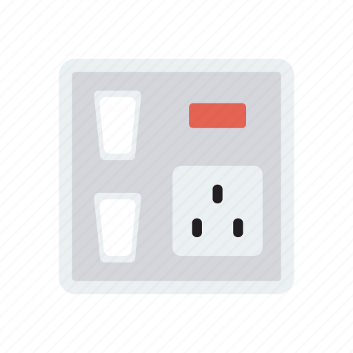 Electricity, plug, socket, switch icon - Download on Iconfinder