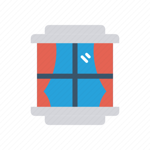 Blinds, curtain, interior, window icon - Download on Iconfinder