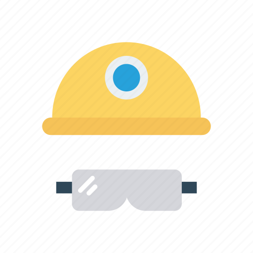 Glasses, hat, safety, worker icon - Download on Iconfinder