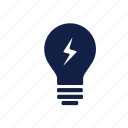 bulb, construction, idea, lamp, light, light icon, tool