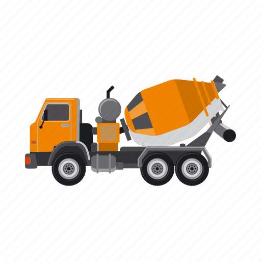 Concrete mixer, construction, equipment, machinery, transport icon - Download on Iconfinder