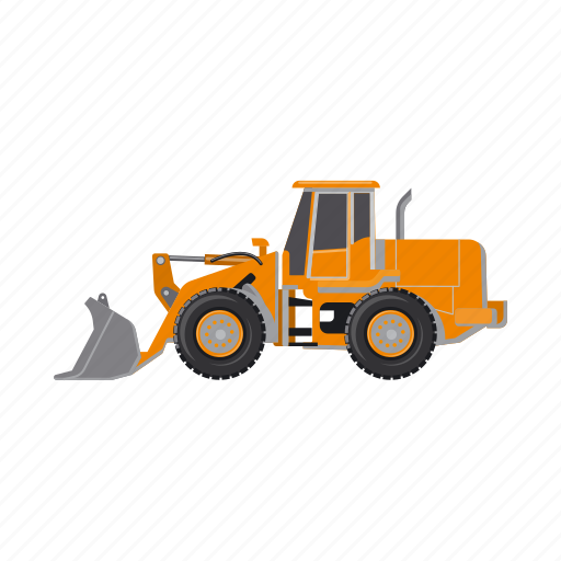 Bulldozer, construction, equipment, grader, machinery, tractor, transport icon - Download on Iconfinder