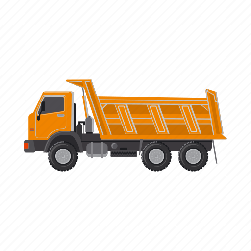 Construction, dump truck, equipment, machinery, transport, truck icon - Download on Iconfinder