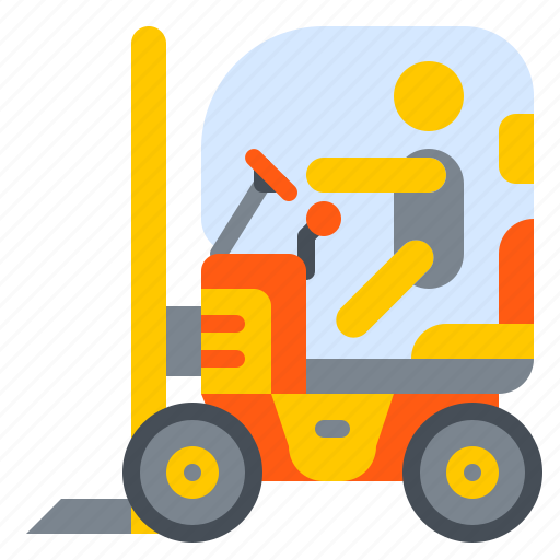 Construction, forklift, lift, machine, truck, vehicle icon - Download on Iconfinder