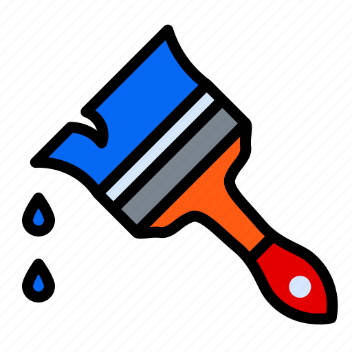 Brush, color, paint, paintbrush, tool icon - Download on Iconfinder