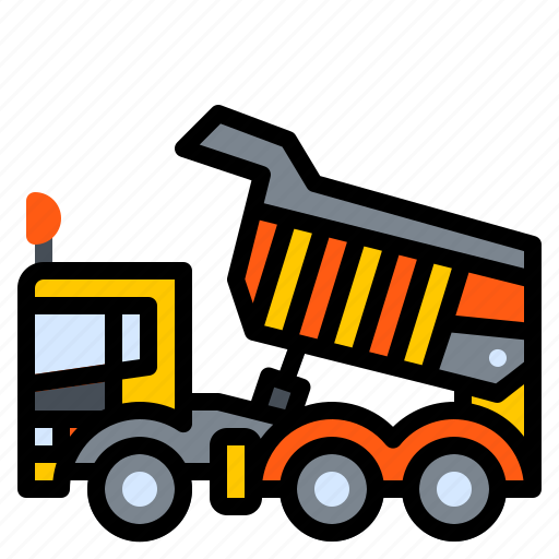Construction, dump, dumper, machine, truck, vehicle icon - Download on Iconfinder