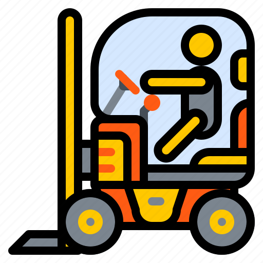 Construction, forklift, lift, machine, truck, vehicle icon - Download on Iconfinder