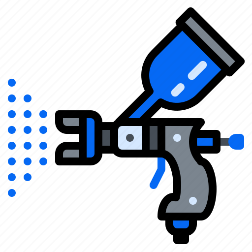 Color, construction, gun, machine, paint, painting icon - Download on Iconfinder