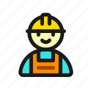 construction, worker, engineer, manual, laborer, hardhat, civil