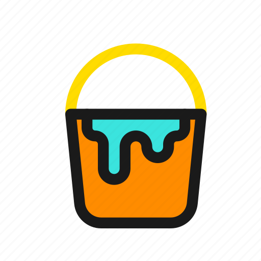 Paint, bucket, construction, renovation, painting, building, water icon - Download on Iconfinder