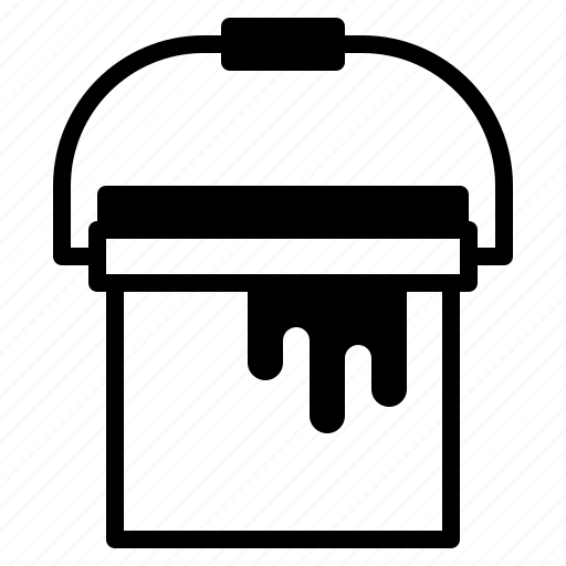 Paint, bucket, painting, coating, container, renovation icon - Download on Iconfinder