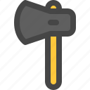 axe, labor, lumberjack, tool, wood