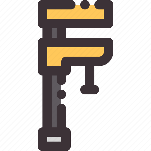 Bar, clamp, construction, labor, tool icon - Download on Iconfinder