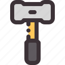 equipment, hammer, labor, tool