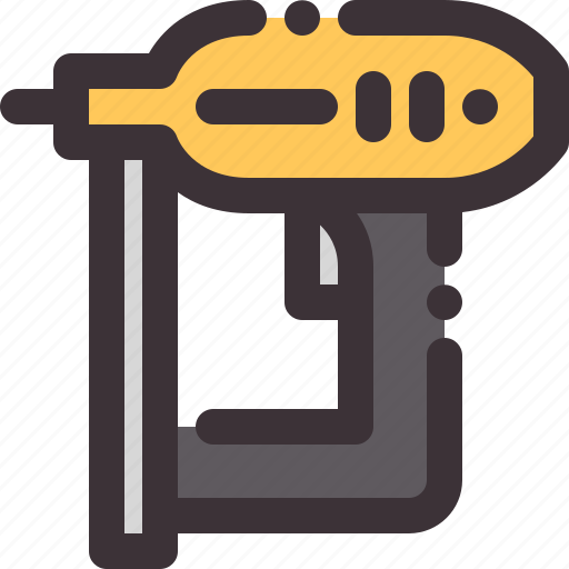 Construction, gun, labor, nail, tool icon - Download on Iconfinder