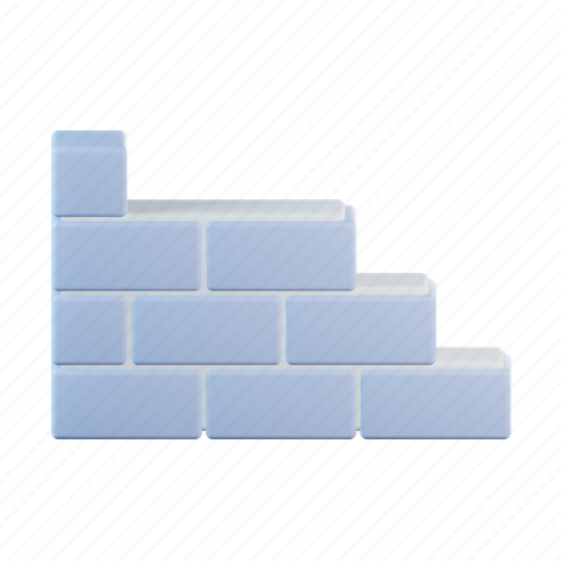 Bricks, wall, construction, pattern, structure, building 3D illustration - Download on Iconfinder