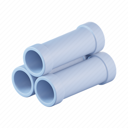 Construction, pipe, drainage, tube, pipeline, plumbing 3D illustration - Download on Iconfinder
