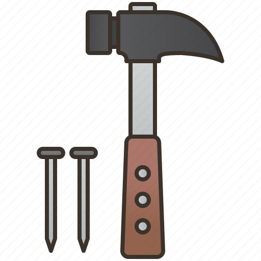 Builder, construction, hammer, nails, repair icon - Download on Iconfinder