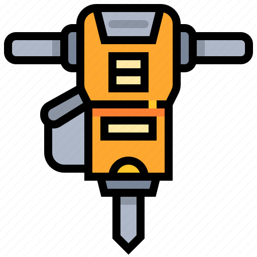Breaker, concrete, construction, tool icon - Download on Iconfinder