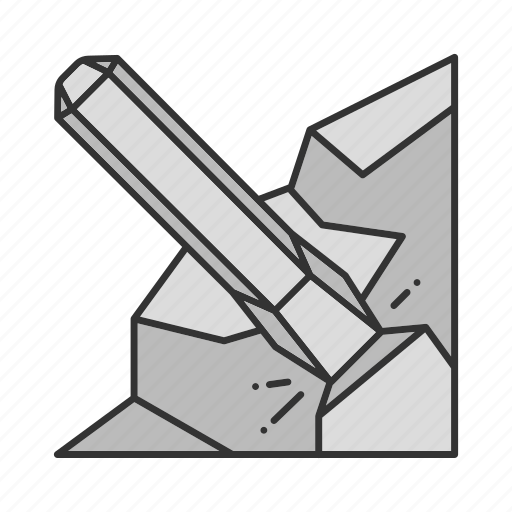 Bench chisel, break, chisel, construction, handtool, rock icon - Download on Iconfinder