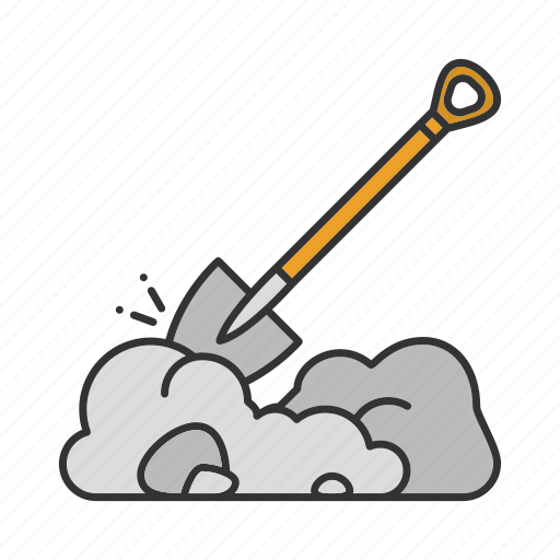 Dig, digging, digging spade, garden, shovel, spade icon - Download on Iconfinder