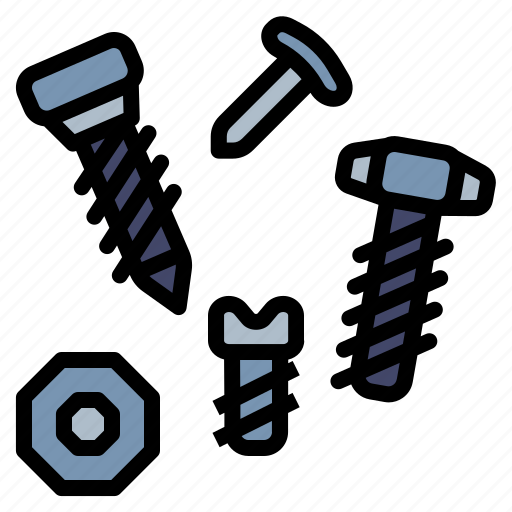 Screws, bolt, tools, construction, nut, repair, industry icon - Download on Iconfinder