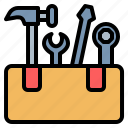tool, box, repair, tools, toolkit, construction, work