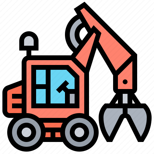 Bucket, clamshell, claw, dredge, gripper icon - Download on Iconfinder
