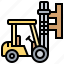 clamp, forklift, industrial, roll, warehouse 