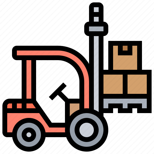 Forklift, storage, transport, truck, warehouse icon - Download on Iconfinder