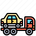 car, moving, service, towing, truck