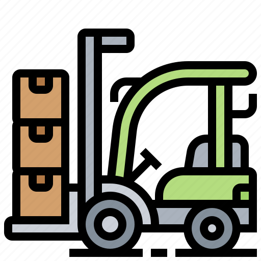Factory, forklift, storage, truck, warehouse icon - Download on Iconfinder