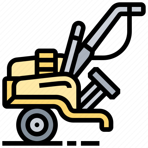 Agriculture, plow, tractor, two, wheel icon - Download on Iconfinder