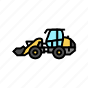 compact, loader, construction, vehicle, heavy, work