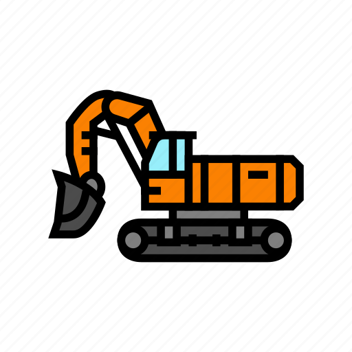 Front, shovel, construction, vehicle, heavy, work icon - Download on Iconfinder