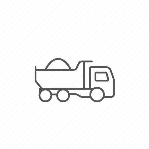 Construction, dump, heavy, machine, machinery, truck, vehicle icon - Download on Iconfinder