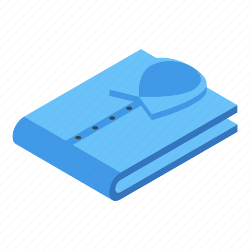 Shirt, stack, isometric icon - Download on Iconfinder